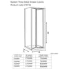 700 x 1750 Reduced Height Bifold Door Radiant