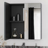 Oliver Mirror Cabinet 2-Door Complete 600mm Anthracite