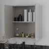 Oliver Mirror Cabinet 2-Door 600mm Cashmere