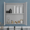 Oliver Mirror Cabinet 2-Door 600mm Dust Grey Slim Shaker