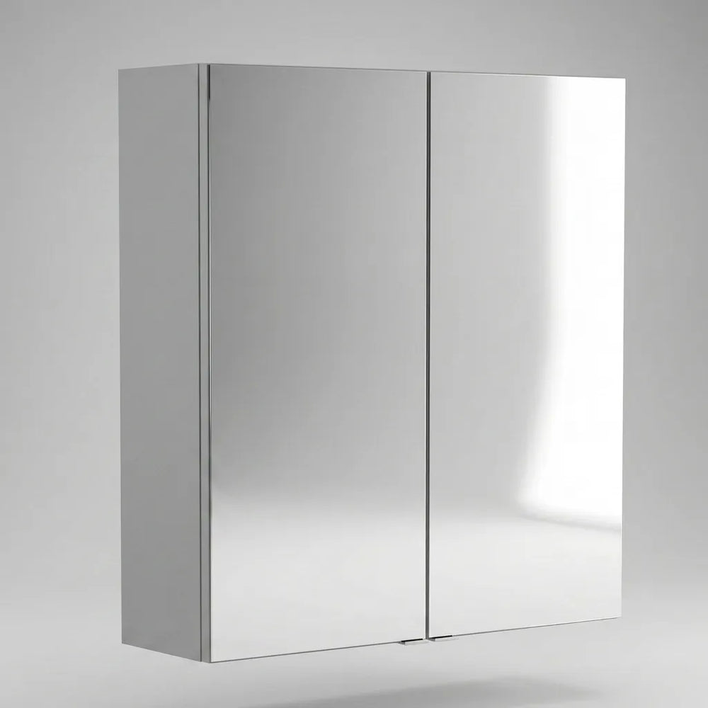 Oliver Mirror Cabinet 2-Door 600mm Dust Grey Slim Shaker