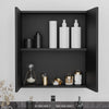 Oliver Mirror Cabinet 2-Door 600mm Matt Black