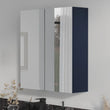 Oliver Mirror Cabinet 2-Door 600mm Navy Blue