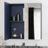 Oliver Mirror Cabinet 2-Door 600mm Navy Blue