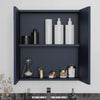 Oliver Mirror Cabinet 2-Door 600mm Navy Blue