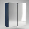 Oliver Mirror Cabinet 2-Door 600mm Navy Blue