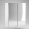 Oliver Mirror Cabinet 2-Door Complete 600mm White