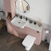 Oliver Pink Shaker Fitted Furniture Combination with Tall Boy Storage