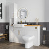Oliver White Slim Shaker Fitted Furniture Combination with Tall Boy Storage