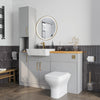Oliver Grey Slim Shaker Fitted Furniture Combination with Tall Boy Storage