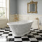 Chester 1600mm freestanding boat bath with plinth