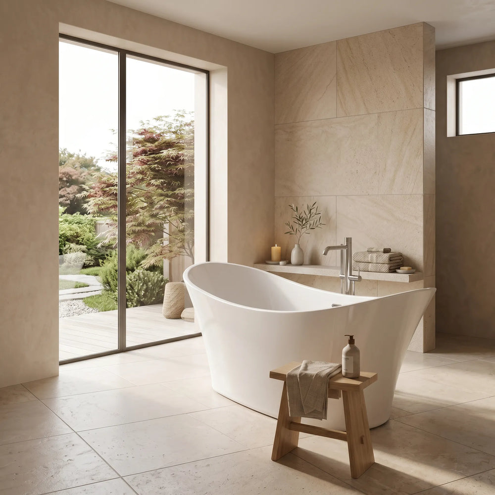 1800 x 800 Bath with Surround White Bow
