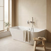 1700 x 800 Slim Back to Wall Freestanding Bath White Grove