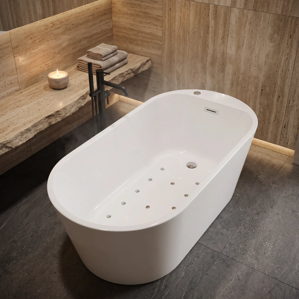 1600 x 750 Freestanding Bath 12 Jets Valencia