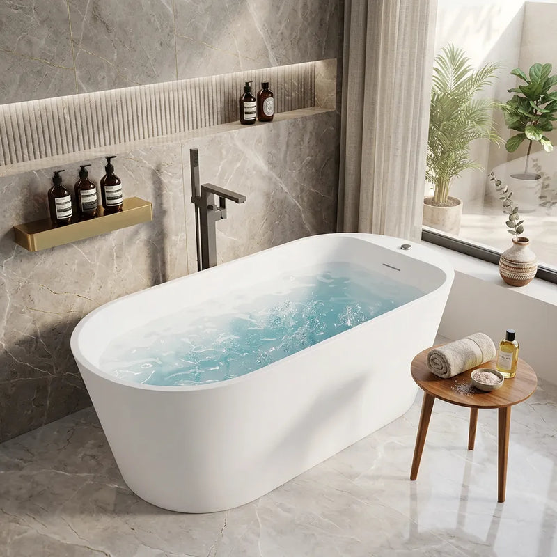 1600 x 750 Freestanding Bath 12 Jets Valencia
