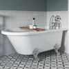 1700 x 750mm Freestanding Shower Bath with Feet Hartwell