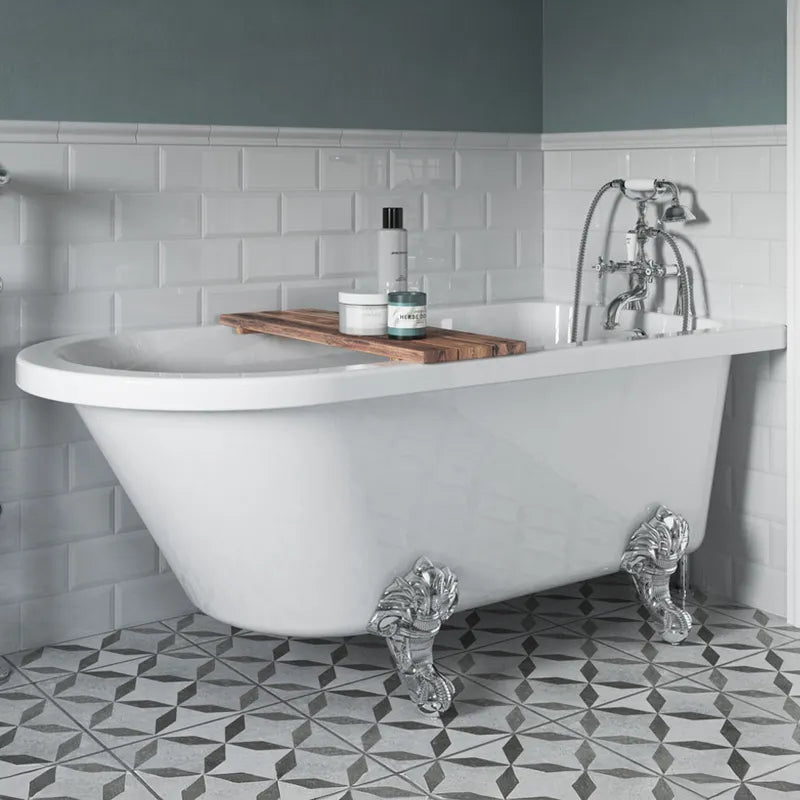 1700 x 750mm Freestanding Shower Bath with Feet Hartwell