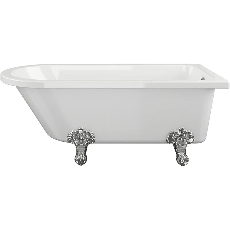 1700 x 750mm Freestanding Shower Bath with Feet Hartwell