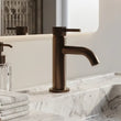 Fluted Brushed Bronze Cold Start Mono Basin Mixer inc. Waste
