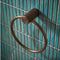 Fluted Brushed Bronze Towel Ring