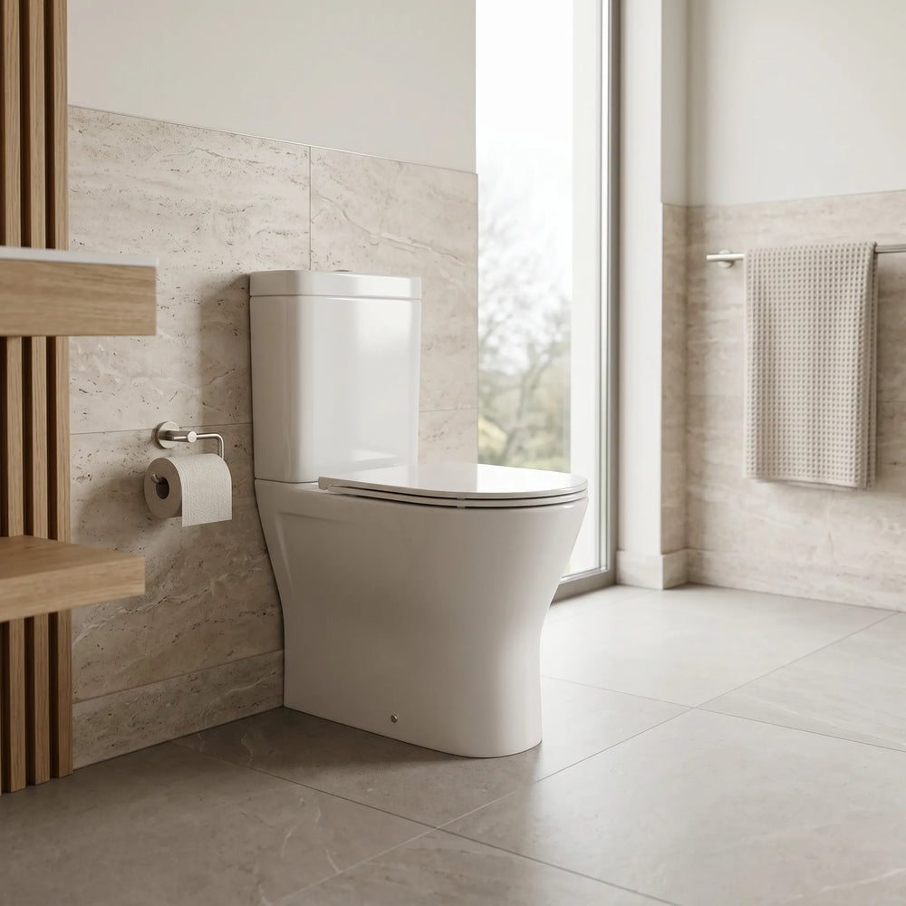 Form Comfort Height Closed Back Rimless Toilet
