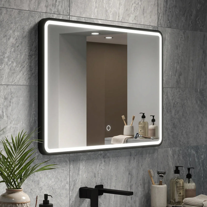 Frontier Landscape LED Mirror 800 x 600 Matt Black