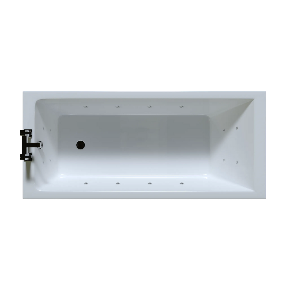 Galaxy Whirlpool Bath: Single Ended, 1800 x 800mm,  16 Jets