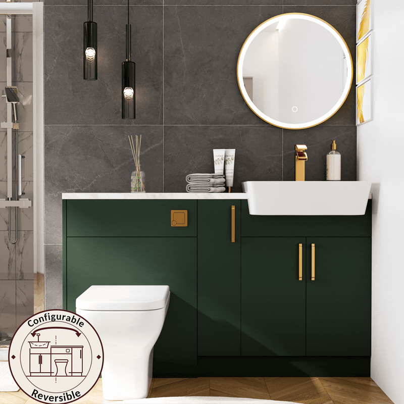 Oliver Modern Green Fitted Furniture Combination