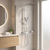 Square Shower Kit Exposed Valve, Rail, Head & Handset Twiss