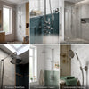 Traditional Round Shower Kit Exposed Valve, Rail, Head & Handset Wye