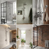 Traditional Round Shower Kit Exposed Valve, Rail, Head & Handset Wye