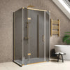 Linnea Cashmere Suite with 1200mm Havana Gold Shower Enclosure — Vanity, Toilet Unit & Shower