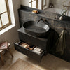 Nadine Countertop Round Matt Black Basin