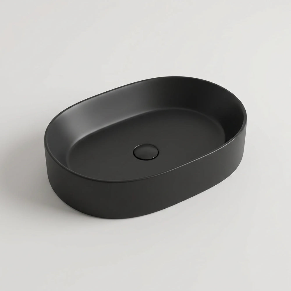 Nadine Countertop Round Matt Black Basin