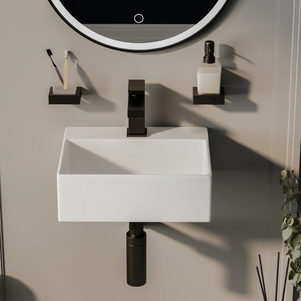 Compact Wall-Hung Cloakroom Basin