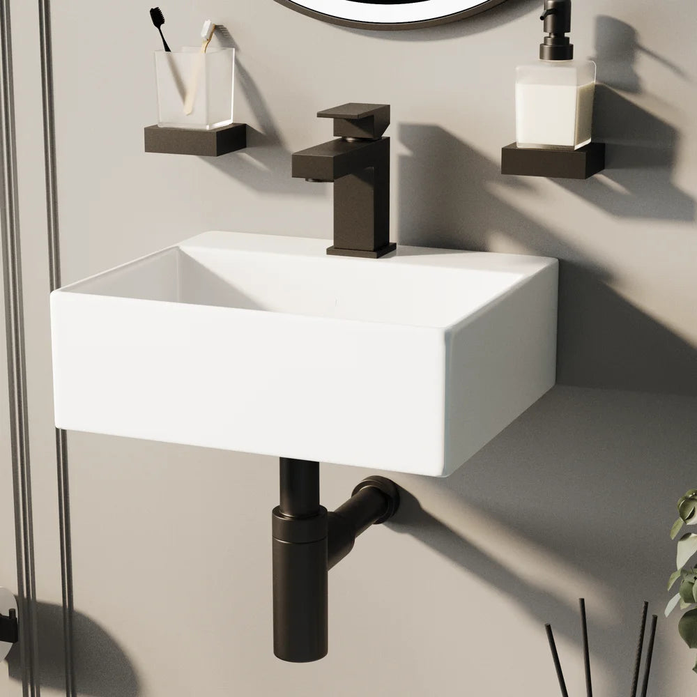 Compact Wall-Hung Cloakroom Basin