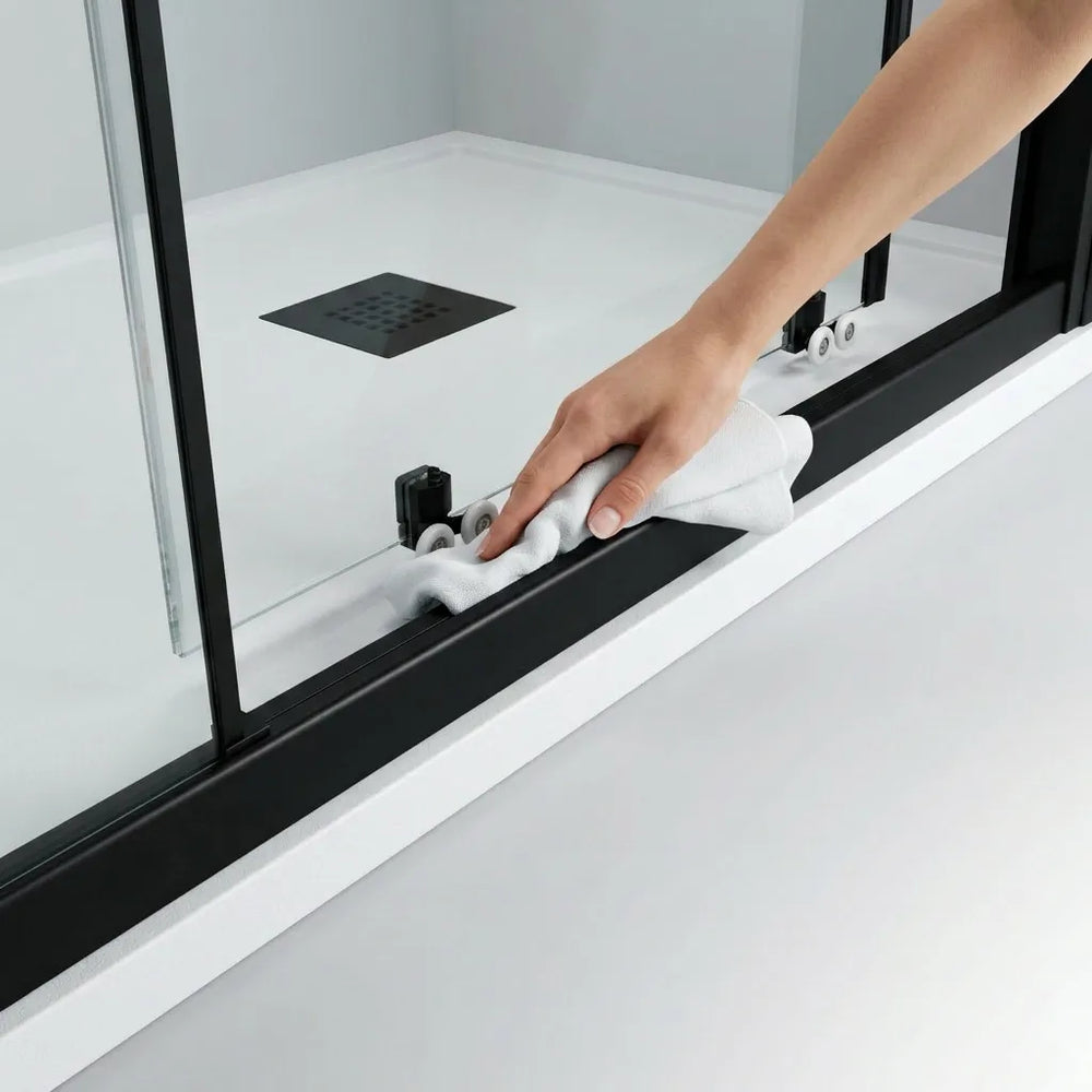 1200mm x 800mm Standard Height 2 Door Offset Quadrant Radiant