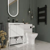 Linnea White Suite with 600mm Vanity and Back-to-wall Toilet Unit