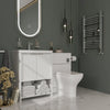 Linnea White Suite with 600mm Vanity and Back-to-wall Toilet Unit