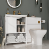 Linnea White Suite with 600mm Vanity and Back-to-wall Toilet Unit