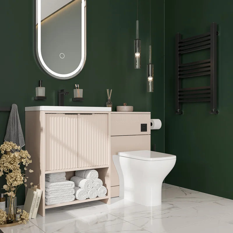 Linnea Cashmere Suite with 600mm Vanity and Back-to-wall Toilet Unit