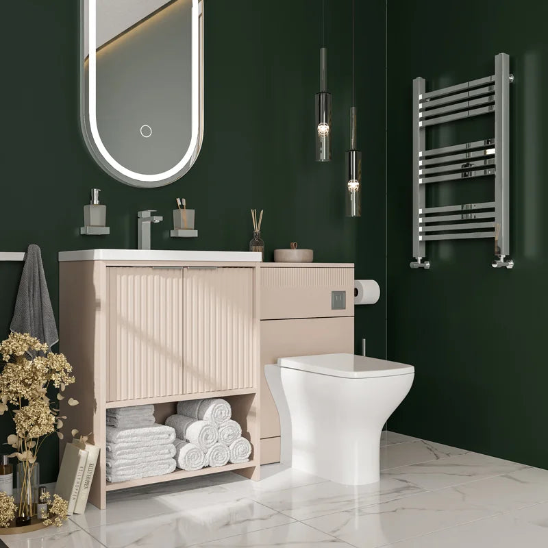 Linnea Cashmere Suite with 600mm Vanity and Back-to-wall Toilet Unit