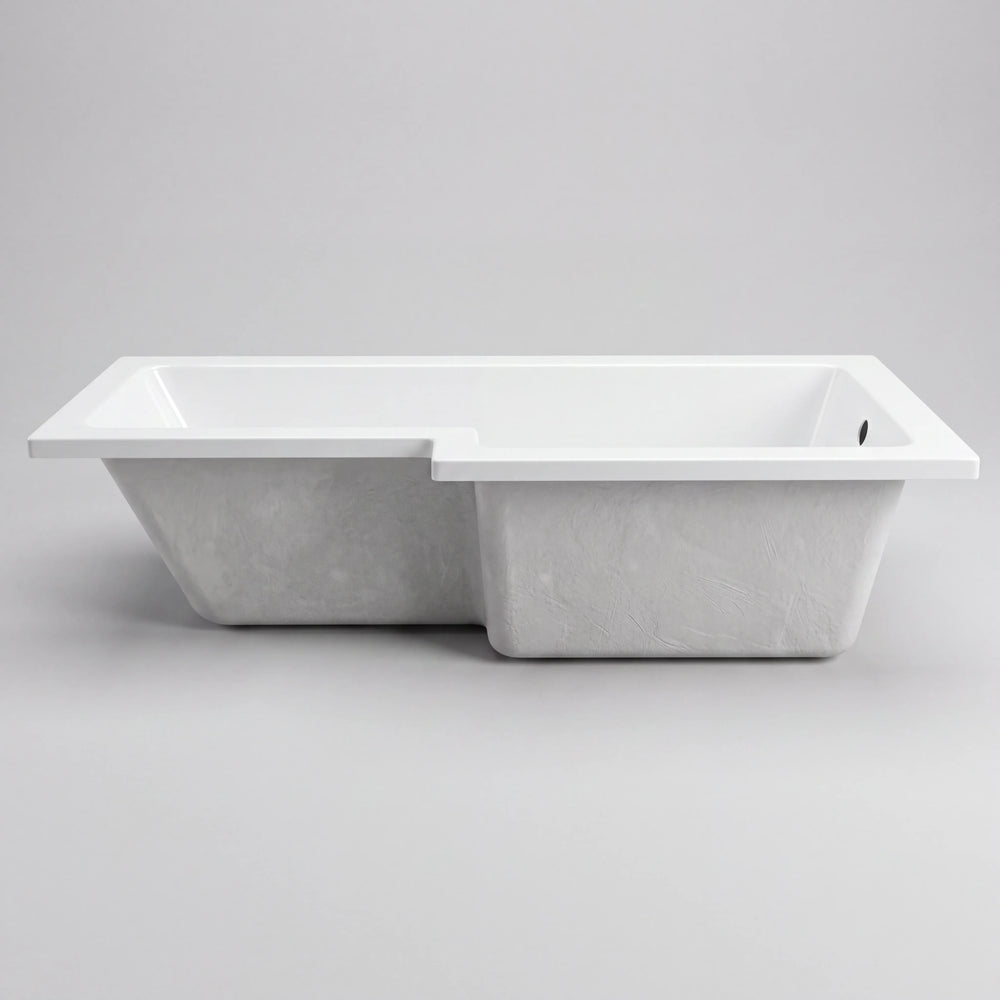 1500/1700 x 700mm L Shaped Shower Bath
