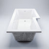 1500/1700 x 700mm L Shaped Shower Bath