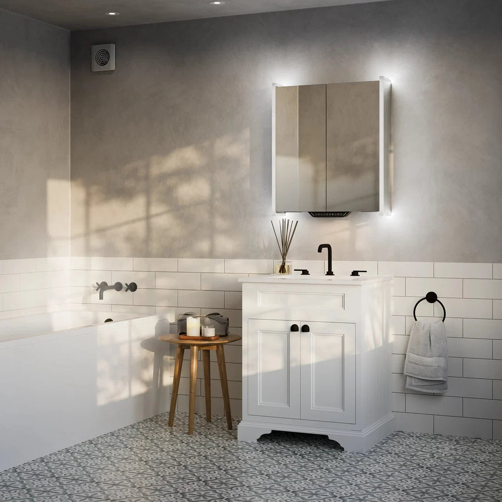 Luka Illuminated cabinet with Alexa Built in: 700x600