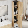 Marilyn 800mm Halifax Oak Wall Hung Vanity Unit with Tall Storage Unit