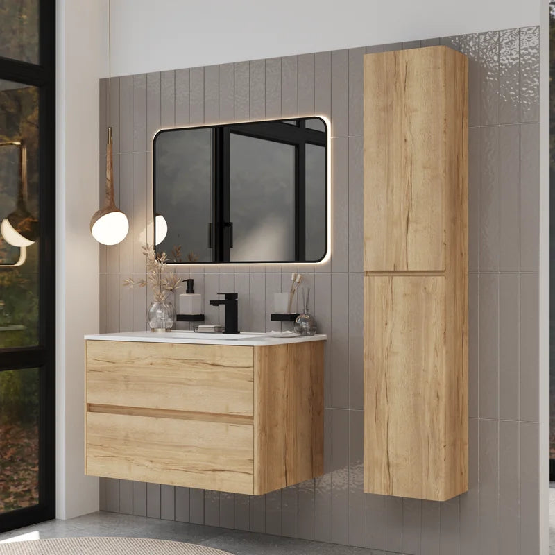 Marilyn Halifax Oak 800 Wall Hung Vanity Unit