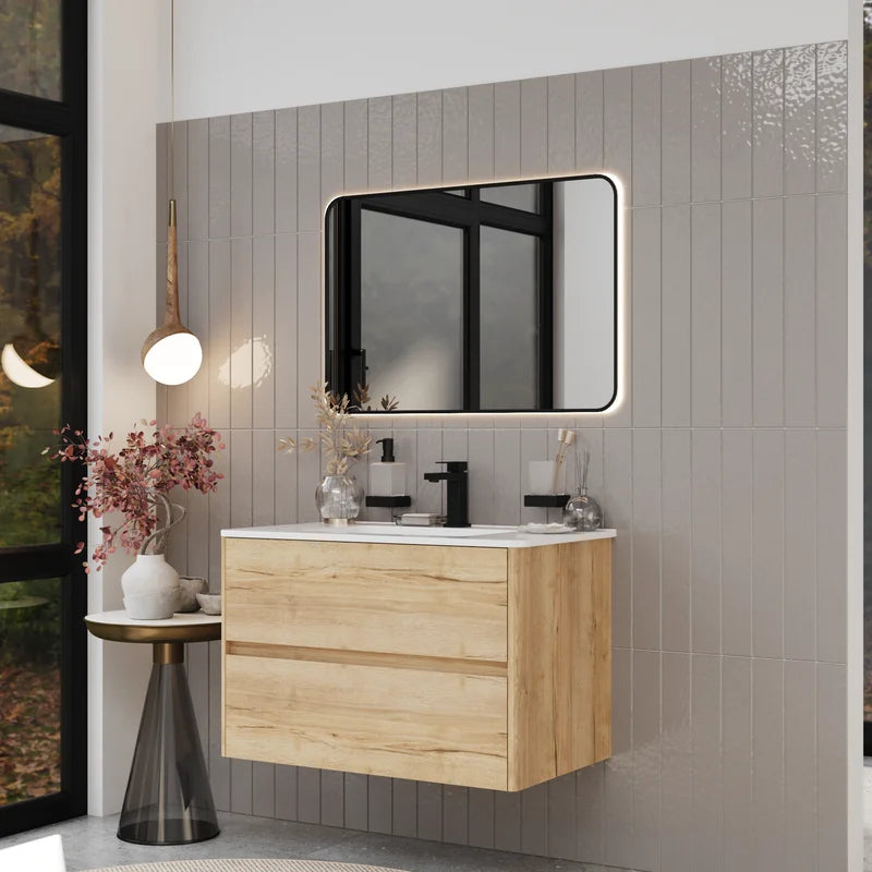 Marilyn Halifax Oak 800 Wall Hung Vanity Unit
