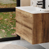 Marilyn Tobacco Oak 800 Wall Hung Vanity Unit