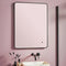 Soft Square LED 600x800 Mirror Black Frame